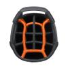 Bag Boy Chiller Pro Hybrid Golf Stand Bag, 15 Way Top with Full Length Individual Dividers, Rubberized Putter Well, Removable Cooler, 8 Zippered Pockets, Navy/Orange/Citrus view 2