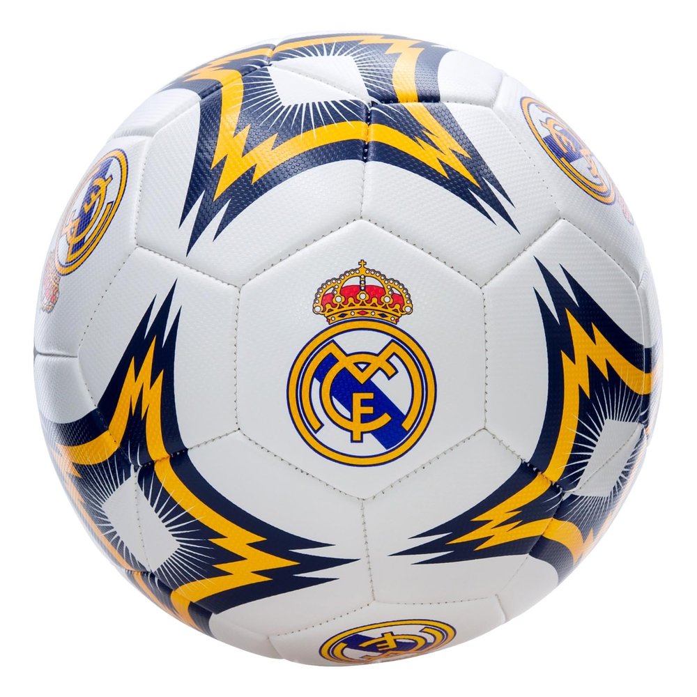 Icon Sports Real Madrid Soccer Ball Officially Licensed Player Ball Size 5 (Shiny Fabric) S Grade 03