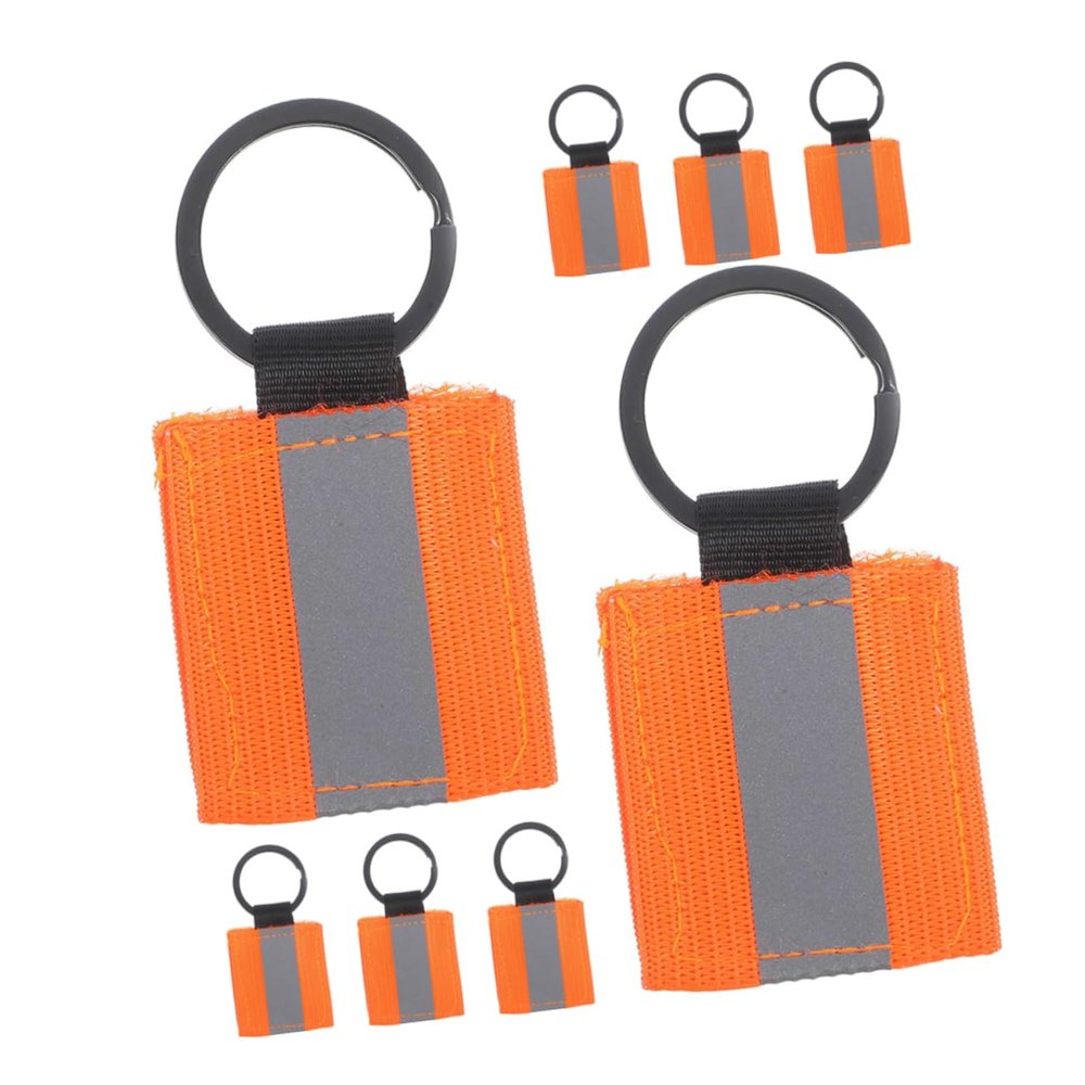 Mipcase Reflective Keychain Tag Vest Reflective Hiking Gear Night Visibility 8 Pack