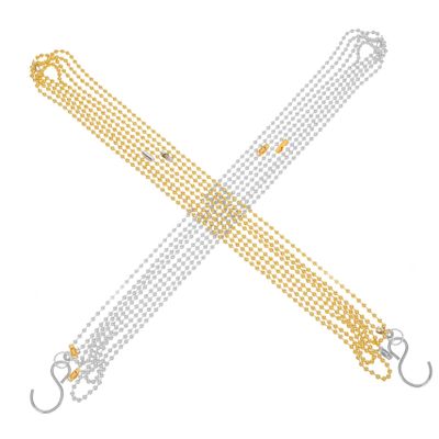 BRIGHTFUFU 2pcs Volleyball Net Chain Measure Equipment for Referee Volleyball Net Measurement Chain Sports Tool