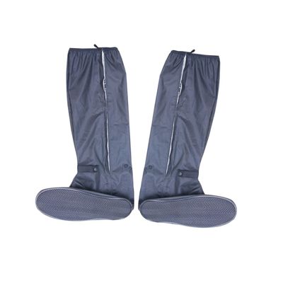 AOKWAWALIY 1pair Non-slip Shoe Covers Zipper Design Reusable and Overshoes for Rain Protection