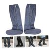 AOKWAWALIY 1pair Non-slip Shoe Covers Zipper Design Reusable and Overshoes for Rain Protection view 3