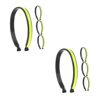 INOOMP 8pcs Riding Reflective Cuffs Professional Cycling Trousers Clip Bike Accessory