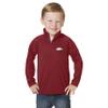 Little King NCAA Toddler Boys 1/4 Zip Pullover Wind Shirt-Arkansas-Cardinal-2T Team Color view 1