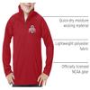 Little King NCAA Toddler Boys 1/4 Zip Pullover Wind Shirt-Arkansas-Cardinal-2T Team Color view 4