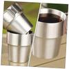 WOONEKY Stainless Steel Folding Camping Mug Lightweight Portable Travel Cup for Hiking Outdoor Activities Durable Insulated Design for Hot Cold Beverages view 4