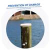 BESPORTBLE 5pcs Piling Protection Caps for Docks Durable PVC Caps for Pilings Practical Covers to Prevent and Damage for Dock Maintenance and Construction view 4