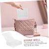 AOKWAWALIY Transparent Jewelry Organizer with Mirror Multi Grid Earring Storage Box Dustproof Jewelry Travel Organizer for Women Stylish Desktop Storage view 3