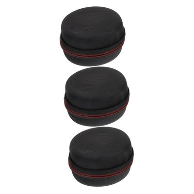 AOKWAWALIY 3 Pcs Storage Bag Travel Case Portable Storage Container Portable Jewelry Organizer Protector Case Accessory Storage Bag Smartwatch Black Woven Cloth