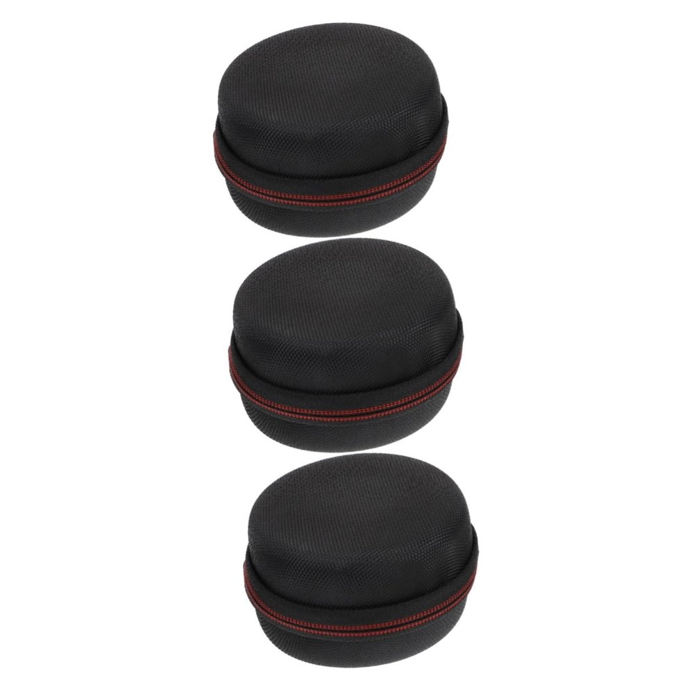AOKWAWALIY 3 Pcs Storage Bag Travel Case Portable Storage Container Portable Jewelry Organizer Protector Case Accessory Storage Bag Smartwatch Black Woven Cloth