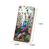 ANFUMAN Rfid Slim Wallet for Womens Thin Card Holder Travel Wallet Bifold Clutch Long Ladies Billfold Blue Bird view 3