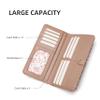 ANFUMAN Rfid Slim Wallet for Womens Thin Card Holder Travel Wallet Bifold Clutch Long Ladies Billfold Blue Bird view 4