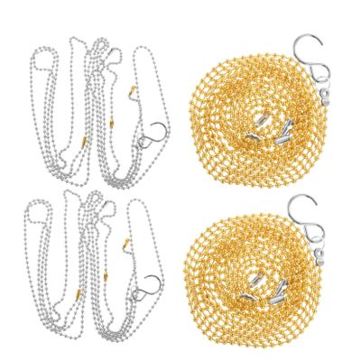 KOMBIUDA 4pcs Volleyball Net Measuring Chain Precision Referee Equipment for Accurate Height Measurement Lightweight and Durable Volleyball Net Tools Gold Silver