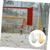 KOMBIUDA 4pcs Volleyball Net Measuring Chain Precision Referee Equipment for Accurate Height Measurement Lightweight and Durable Volleyball Net Tools Gold Silver view 2