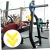 Sosoport 2pcs Barbell Storage Stand Wall Mounted Barbell Hanger for Space Saving Gym Organization Easy to Install V-shaped Hooks for Secure Storage and Practical Fitness Equipment view 4