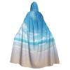 YKJJFVZ Beautiful View Of The Sea2 Print Rogue Cosplay Adult Halloween Witch Hooded Cloak Cape Unisex Costume For Horror Parties Masquerade view 1