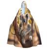 YKJJFVZ Koala Print Rogue Cosplay Adult Halloween Witch Hooded Cloak Cape Unisex Costume For Horror Parties Masquerade view 1
