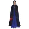 YKJJFVZ Galaxy Cloudc Print Rogue Cosplay Adult Halloween Witch Hooded Cloak Cape Unisex Costume For Horror Parties Masquerade view 2