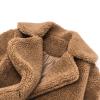 Toddler Girl Faux  Teddy Long Coat Kids Windproof Thick Fleece Jacket Baby Infant Winter Warm (Khaki, 4-5 Years) view 3