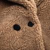 Toddler Girl Faux  Teddy Long Coat Kids Windproof Thick Fleece Jacket Baby Infant Winter Warm (Khaki, 4-5 Years) view 4