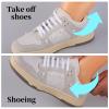 WLLHYF No Tie Shoe Laces Stretchy Silicone Elastic Lazy Shoelaces Rubber Flat Shoe Ties One Size Fits All Kids Adults (White(2 pairs)) view 4