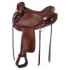 AD Saddlery Handmade Comfort Trail Without Horn Leather Endurance Hornless Equestrian Horse Saddle for Horseback Riding Size 14" to 18" inch Seat Available END02 (18) view 1
