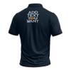 Custom Polo Shirts for Men Design Your Own Golf Jersey Personalized Embroidered Text Navy Blue 4X-Large view 3