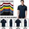 Custom Polo Shirts for Men Design Your Own Golf Jersey Personalized Embroidered Text Navy Blue 2X-Large view 4