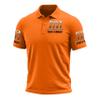 Custom Polo Shirts for Men Design Your Own Golf Jersey Personalized Print Image Text Orange 2X-Large view 1