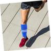 Anneome 1pair Men Breathable Hockey Socks Striped Fitness Socks for Sports Running and Casual Wear Soft Material Comfortable and Design Stripes view 2
