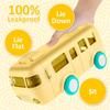 Bus Shaped Water Bottle with with Movable Wheels, 500 ML, Portable, Leakproof Water Bottle with Strap, Bottle for Camping Picnic Hiking Travel (Yellow) view 4