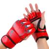 Boxing Training Gloves - Grappling & Sparring Training Gloves, Shock Absorbing Injury Protection Gloves | Adjustable Half Finger Gloves Wrist Wraps Support for Kickboxing Cage Fighting Punching Bag view 1