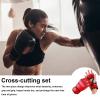 Boxing Training Gloves - Grappling & Sparring Training Gloves, Shock Absorbing Injury Protection Gloves | Adjustable Half Finger Gloves Wrist Wraps Support for Kickboxing Cage Fighting Punching Bag view 3