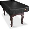 BEARCOVER Heavy Duty Leatherette Billiard Pool Table Cover, Waterproof & Tearproof Cover for Pool Table 7/8/9FT (Black/Faux Lambskin, 7FT-(92"LX 52"WX 8H)) view 1