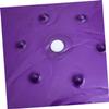 HOOTNEE Multi-use Yoga Ball for Exercise Pregnancy Rehabilitation Core Massage Ball for Lower Back Pain Relief Stretching Textured Purple Design view 4