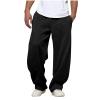 Baggy Sweatpants for Men, Casual Open Bottom Sweat Pants for Men with Pockets, Loose Fit Fleece Sweatpants, Straight Leg Lounge Pants, Athletic Pants Sweats Trousers view 1