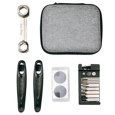 Argzm Multifunctional Bike Repairs Tool Set Bike Tool Set with Storage Bag Portable Wrenches Tire Patches Bike Essential Tool