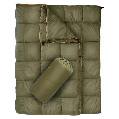 Down Camping Blanket - Indoor Outdoor Camping Blanket, Foldable Down Blanket | Lightweight Camping Blanket, Waterproof Down Travel Blanket, Comfortable Warm Outdoor Blanket for Camping, Outdoor