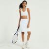 NOOYME 20" Skorts for Women Athletic Modest with Pockets Knee Length Tennis Golf Skirts (X-Large,White) view 4