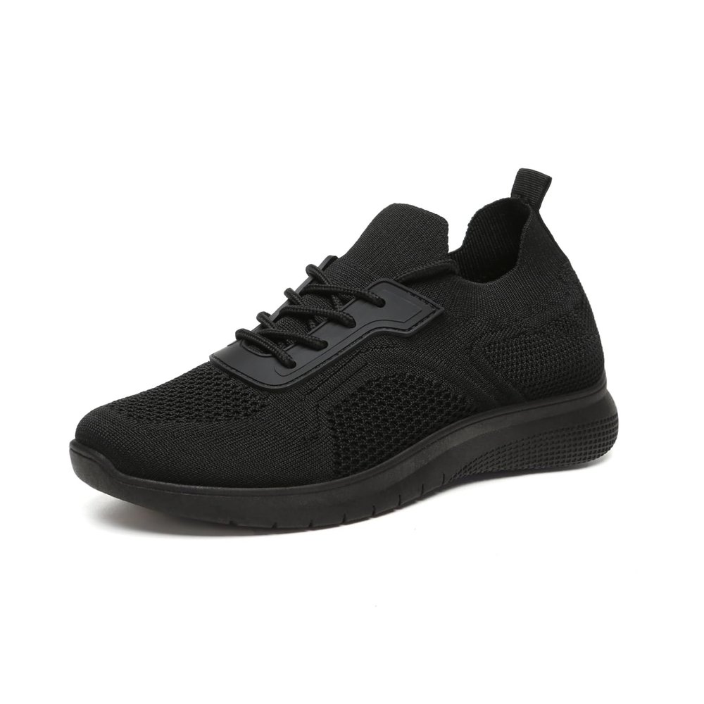 Bernal Sneakers for Women Walking Shoes Non Slip Lightweight Casual Breathable Tennis Shoes Work Shopping Travel (Black/U 10.5)
