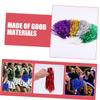 WOONEKY 9pcs Cheer Pompoms for Sports Events Cheering Props with Use Handles for Dance Teams and Competitions view 3