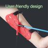 2 Pack Rubber Archery Arm Guard Youth Forearm Protector Adjustable 2 Straps Buckles for Kids & Youth Shooting Practice view 4