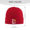 QIKLMMA Mali It's in My DNA Beanie for Men Women Winter Knit Hats Cuffed Skull Cap Ski Hat Red view 2