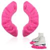 1 Pair/2 Pcs Ice Skate Blade Covers, Winter Skate Guards Skate Blade Protector Sports Blade Cover for Hockey Skates Figure Skates and Ice Skates Ice Skating Cover for Kids Men Women(Deep Pink) view 1