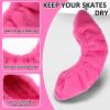 1 Pair/2 Pcs Ice Skate Blade Covers, Winter Skate Guards Skate Blade Protector Sports Blade Cover for Hockey Skates Figure Skates and Ice Skates Ice Skating Cover for Kids Men Women(Deep Pink) view 4