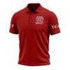Custom Polo Shirts for Men Design Your Own Golf Jersey Personalized Embroidered Text Red Small view 1