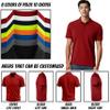 Custom Polo Shirts for Men Design Your Own Golf Jersey Personalized Embroidered Text Red Small view 4