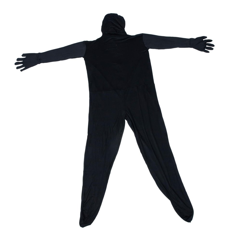 COLLBATH Halloween Clothing Couples Invisible Cloak Breathable Body Suit Black Adults Boys and Girls