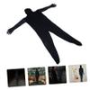 COLLBATH Halloween Clothing Couples Invisible Cloak Breathable Body Suit Black Adults Boys and Girls view 3