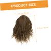 COLLBATH Cosplay Wig Long Brown Curly Wig for Party Halloween Stage Performance view 3